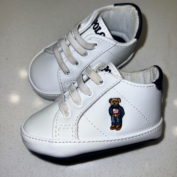 Polo Bear Polo Shoes For Baby Boy Ralph Lauren Boys Blue Polo Bear